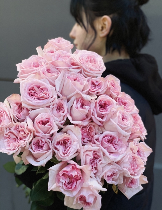 Bouquet of roses Pink O'hara 60 cm (garden roses)